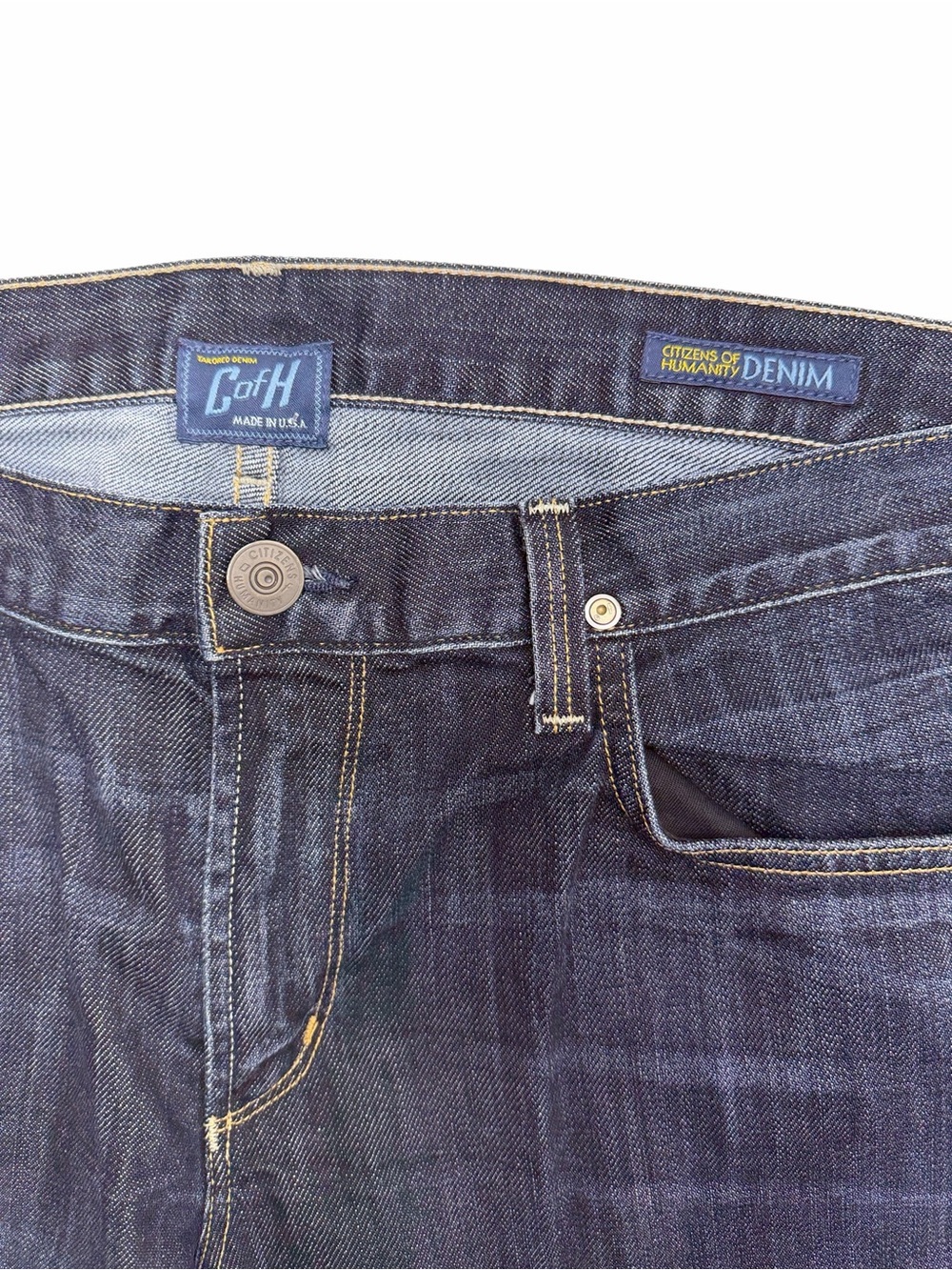 CITIZENS OF HUMANITY Men’s 36 JAGGER Blue Jeans - Picture 3 of 3